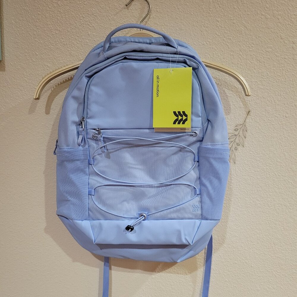 NWT All in Motion Blue Sporty Backpack with Pencils and Glue Sticks